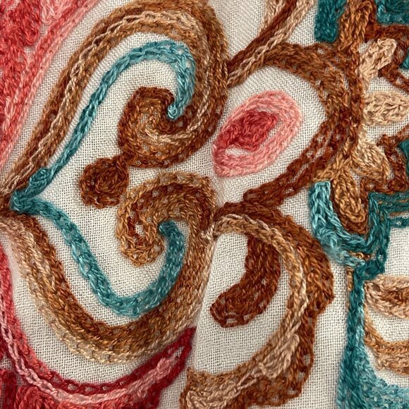 Umgee Women's Topper Floral Boho Open Front Embroidered Kimono Cardigan M/L John - Picture 2 of 6